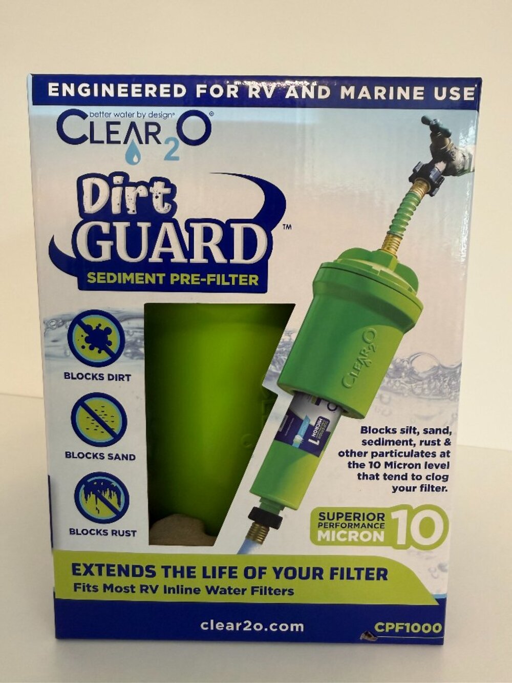 Brand New RV Dirt Guard Sediment Pre-Filter RV Motor Homes Motor Coach